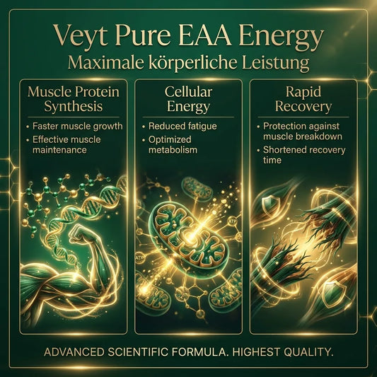 Veyt Elite EAA Performance – Infografik: Wirkstoffe und Vorteile
