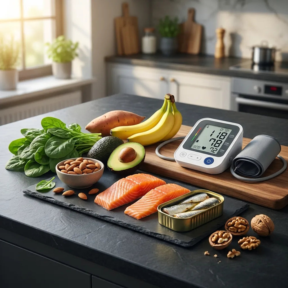 Blutdruck natürlich senken: Was Magnesium, Kalium und Omega-3 laut Studien wirklich bringen