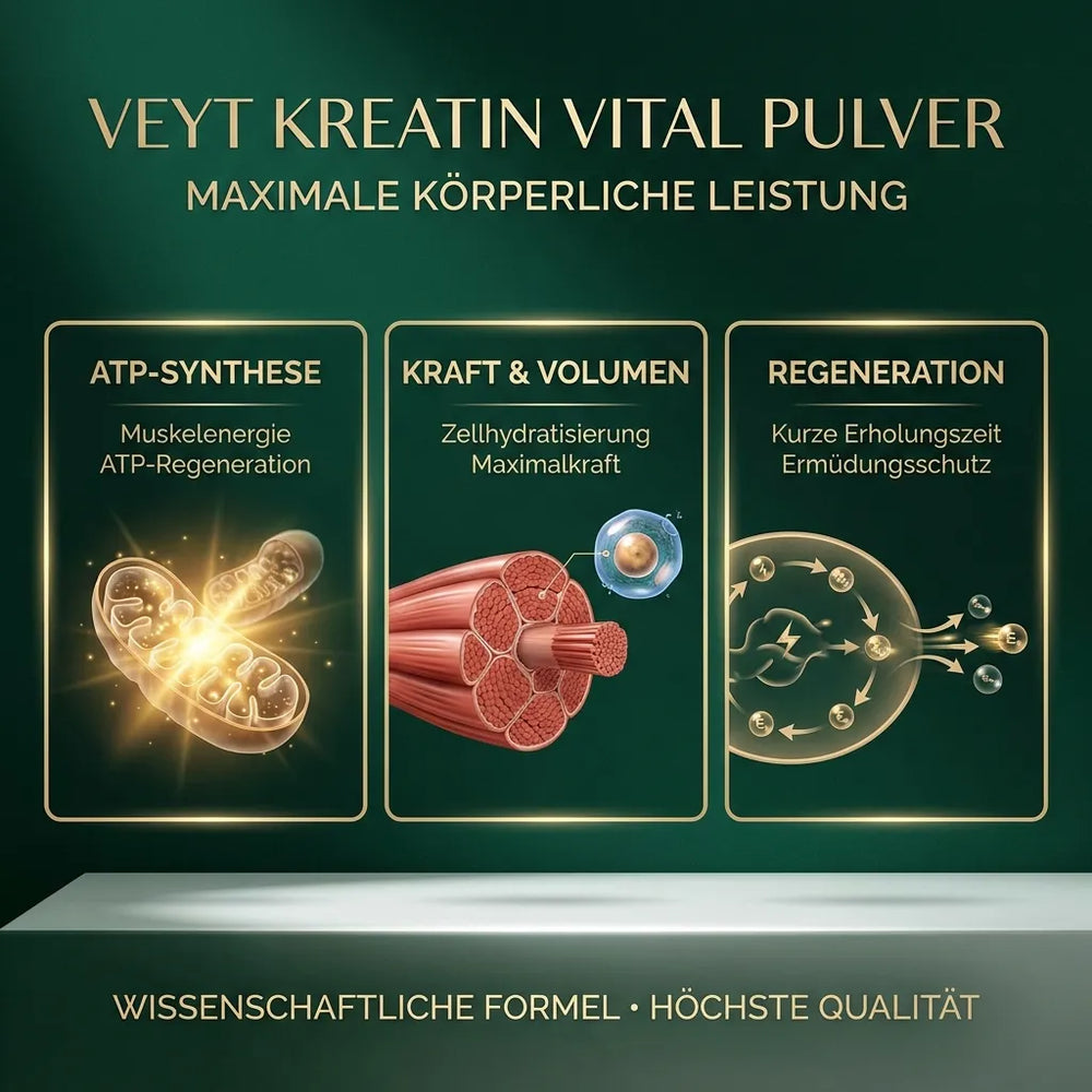VEYT Kreatin Vital Pulver – Kreatin für Frauen, Wirkung und Dosierung als Gummies-Alternative