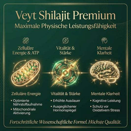 Veyt Shilajit Infografik Wirkstoffe und Vorteile