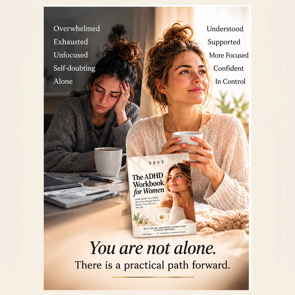 Evidence and research inside The ADHD Workbook for Women by VEYT