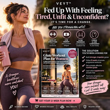 Glute growth workout workbook for women with a summary of what the 12-week plan covers