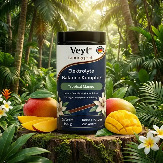 Veyt Elektrolyte Balance Komplex Tropical Mango – Elektrolyt Pulver ohne Zucker vegan